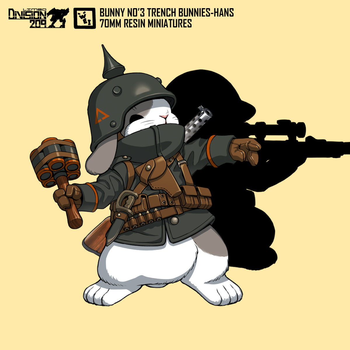Bunny No'3 Trench Bunnies Hans 70mm – LimboDivision209