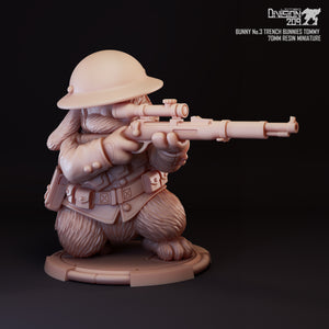 Pre-order Bunny No'3  Trench Bunnies Tommy 70mm