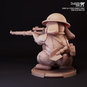 Pre-order Bunny No'3  Trench Bunnies Tommy 70mm