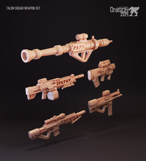 Free Talon squad weapon set  (3D printing STL files)